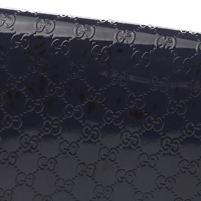 Gucci Patent Microguccissima Small Broadway Clutch Blue 8 of 9