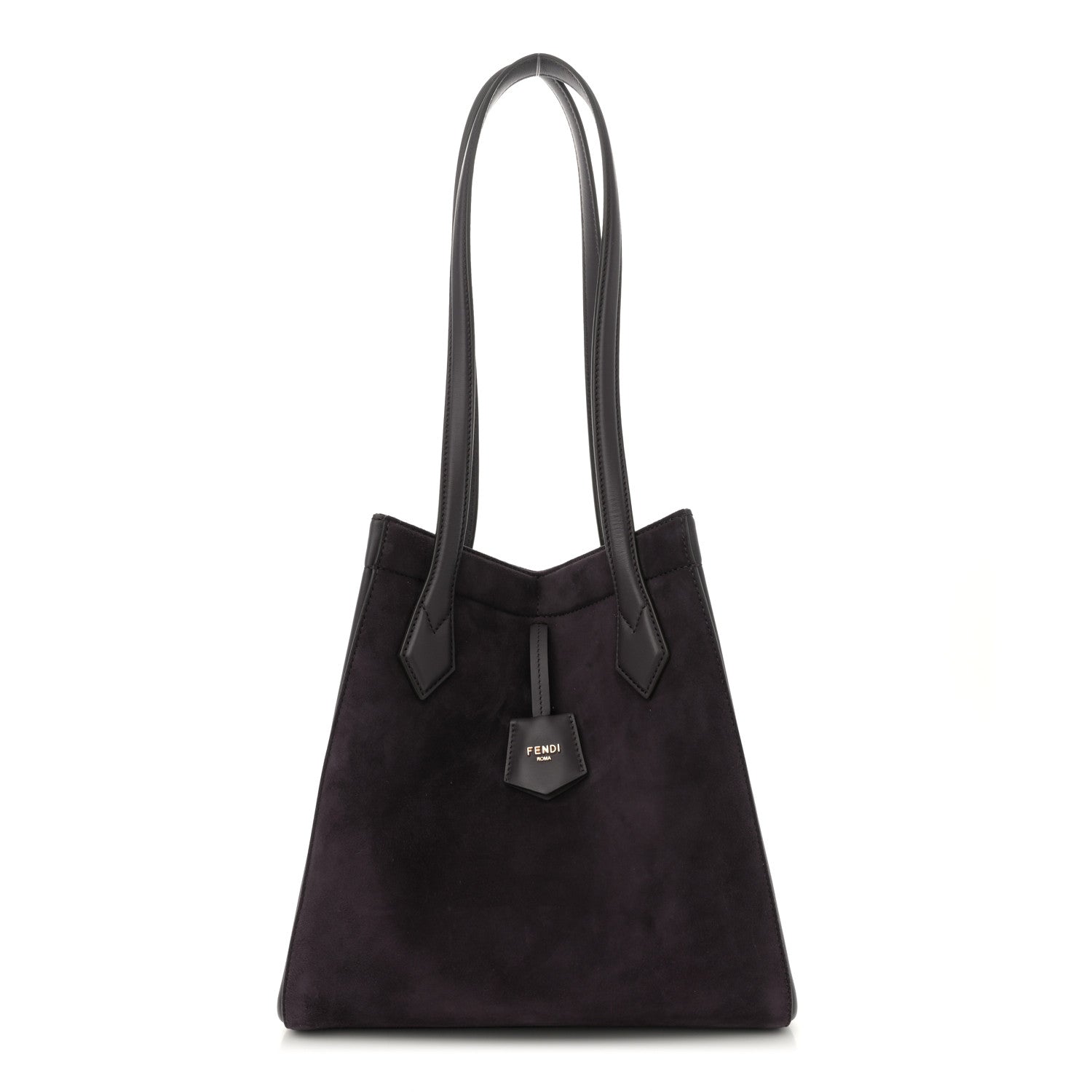 Fendi Vitello Grace Camoscio Medium Fendi Origami Plum 1 of 10