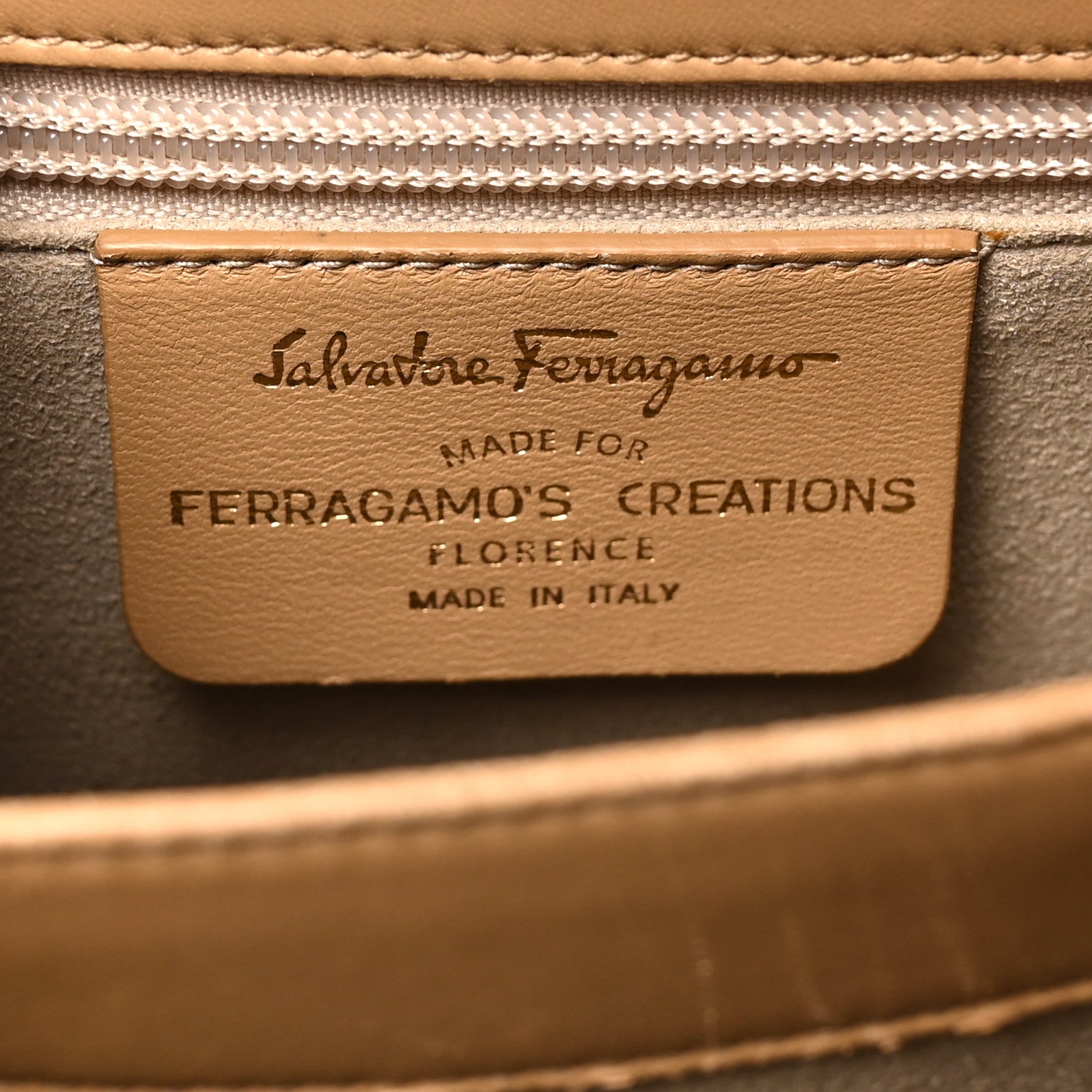 Salvatore Ferragamo Brushed Off Calfskin Small Iconic Top Handle