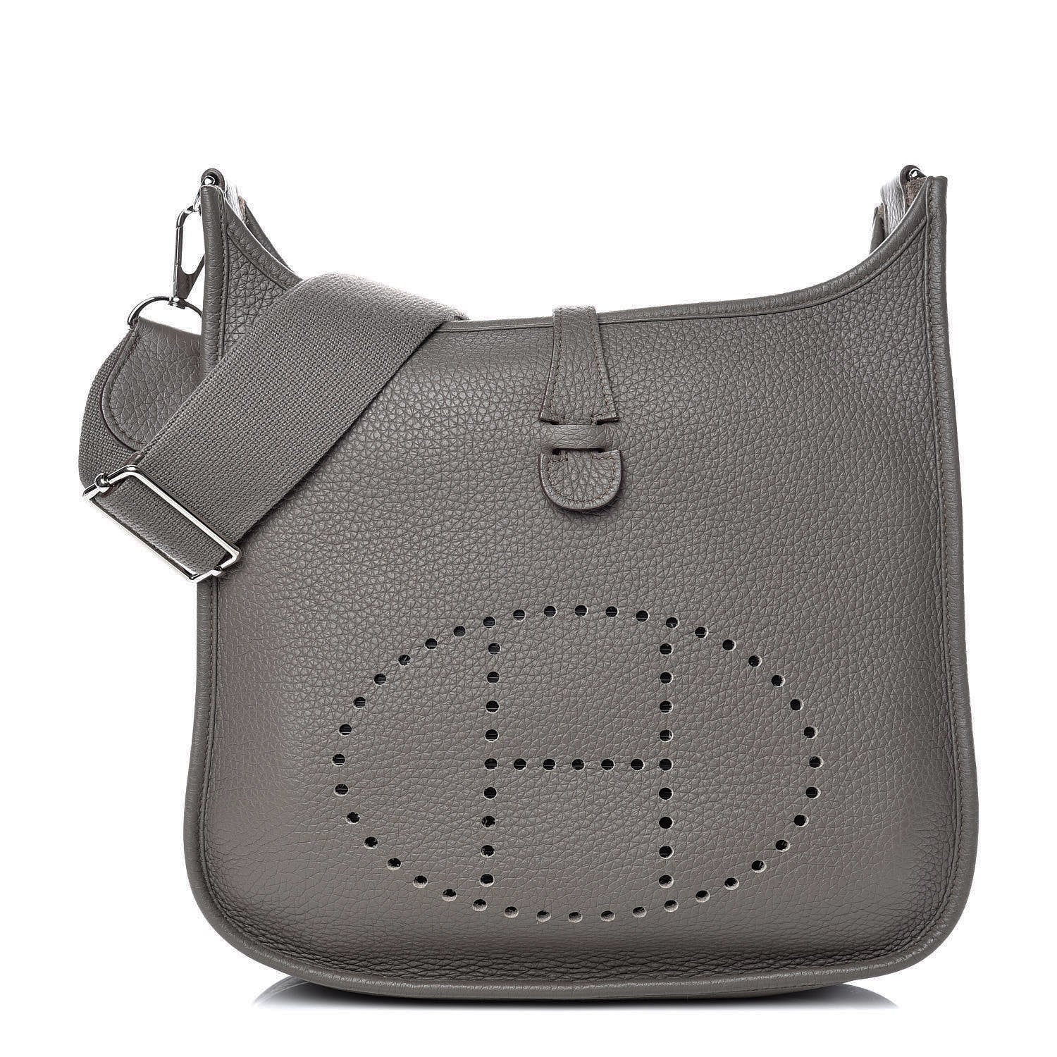Hermes Taurillon Clemence Evelyne III PM Etain 1 of 11