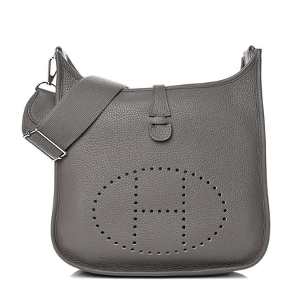 Hermes Taurillon Clemence Evelyne III PM Etain 1 of 11