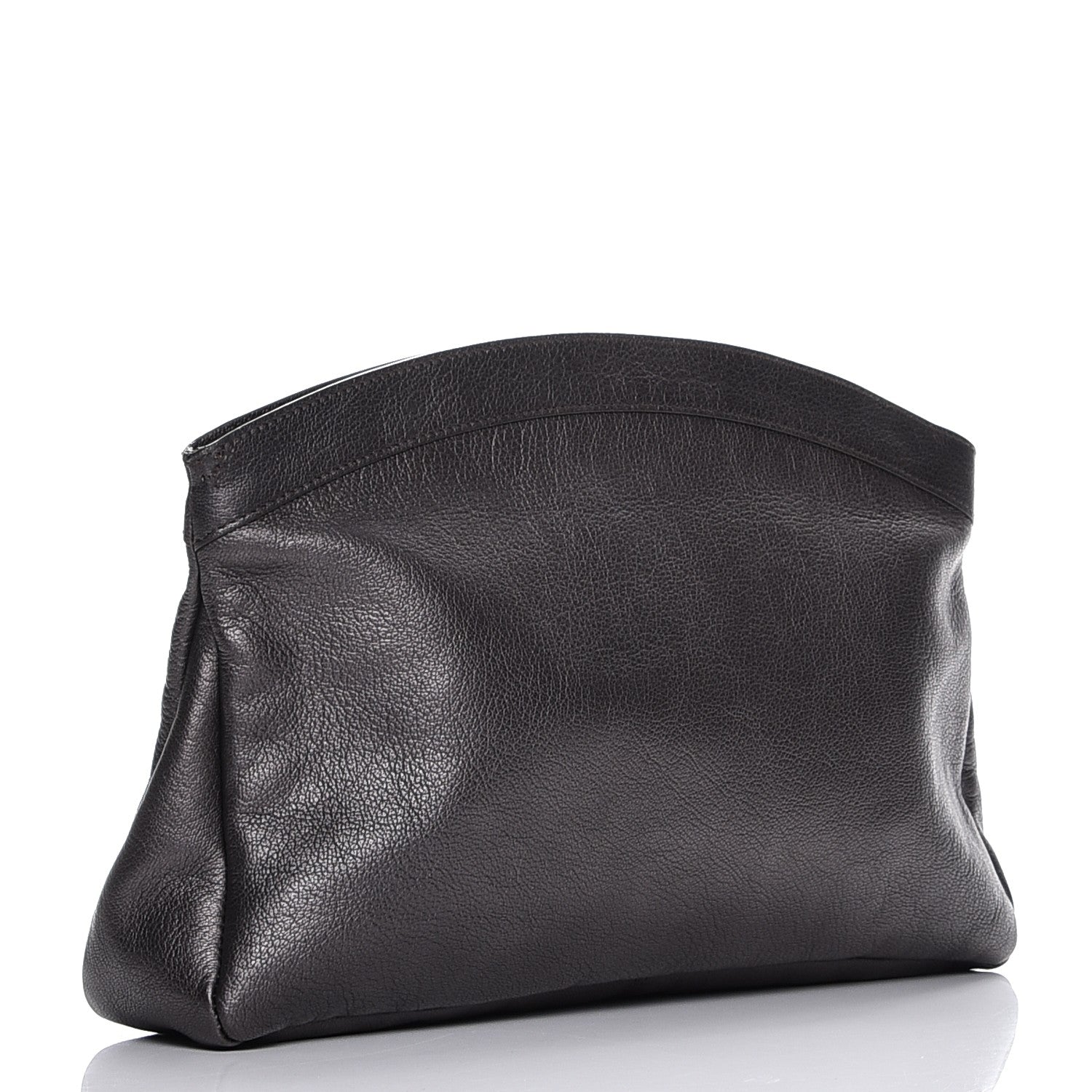 Balenciaga Chevre Classic Gold Hardware Premier Clutch Bronze 3 of 11