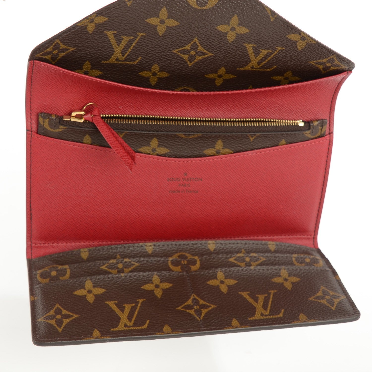 Louis Vuitton Monogram Josephine Wallet Red 6 of 8