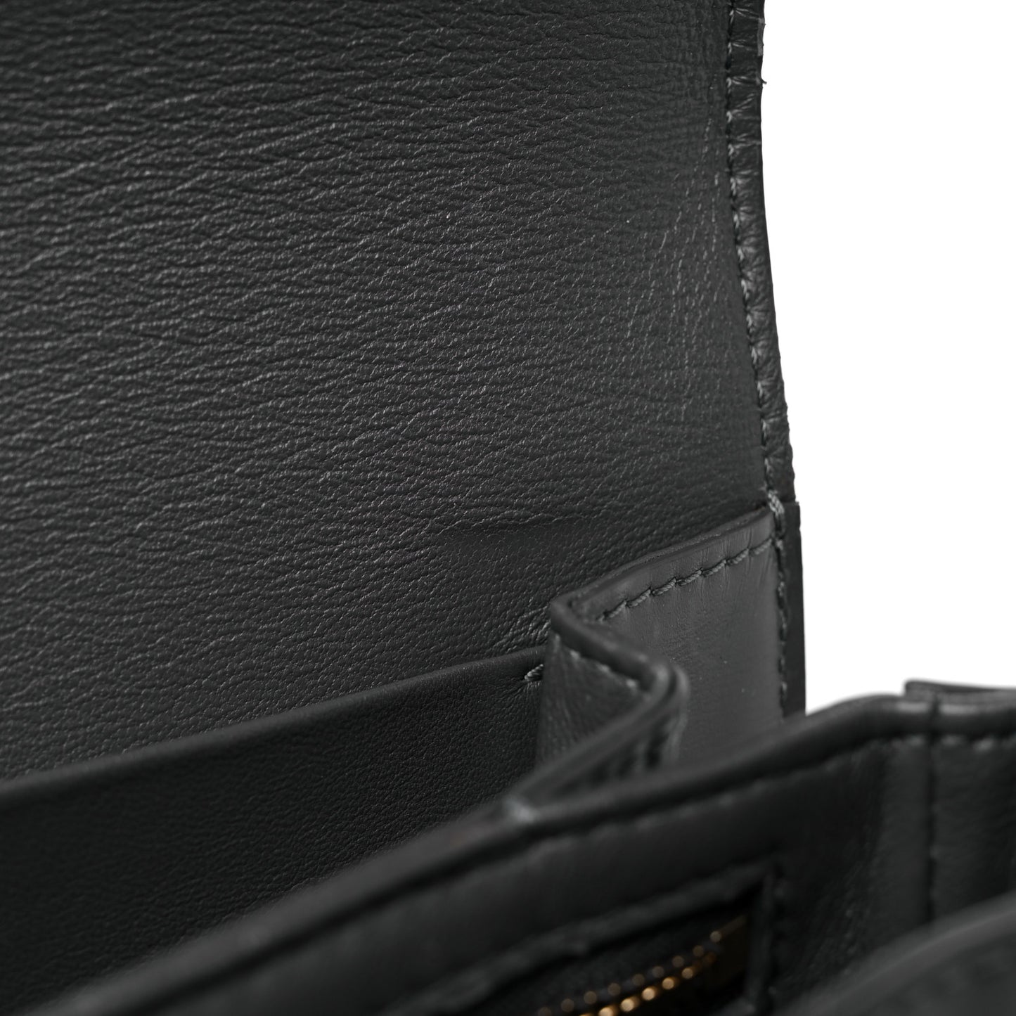 Shiny Calfskin Medium Triomphe Grey
