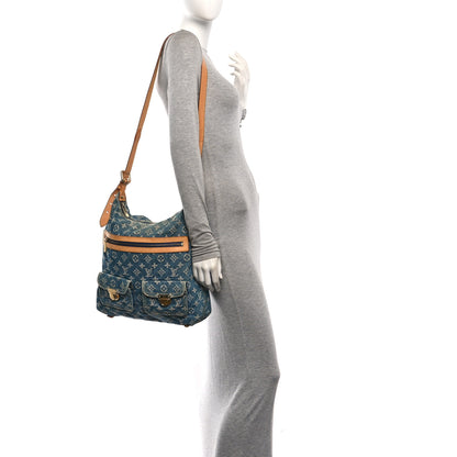 Louis Vuitton Denim Baggy GM Blue 2 of 10
