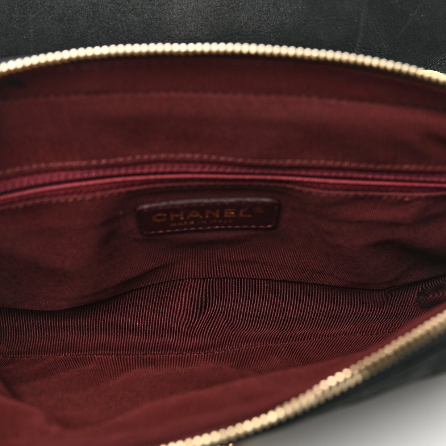 Suede Lambskin Chevron Quilted Flap Black