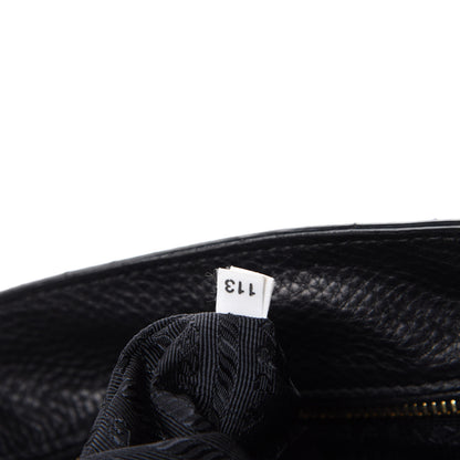Prada Vitello Daino Shopping Tote Black 18 of 19