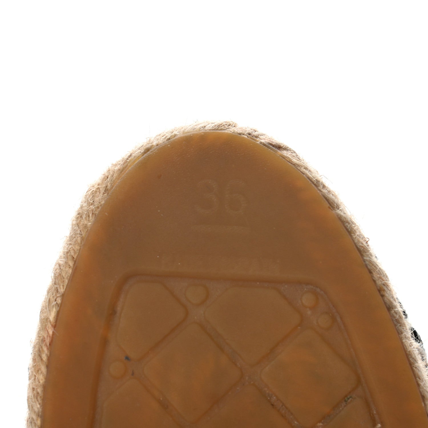Chanel Tweed Velvet CC Espadrilles 36 Grey Black 7 of 8