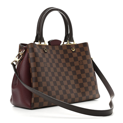 Louis Vuitton Damier Ebene Cuir Taurillon Brittany Bordeaux 3 of 8