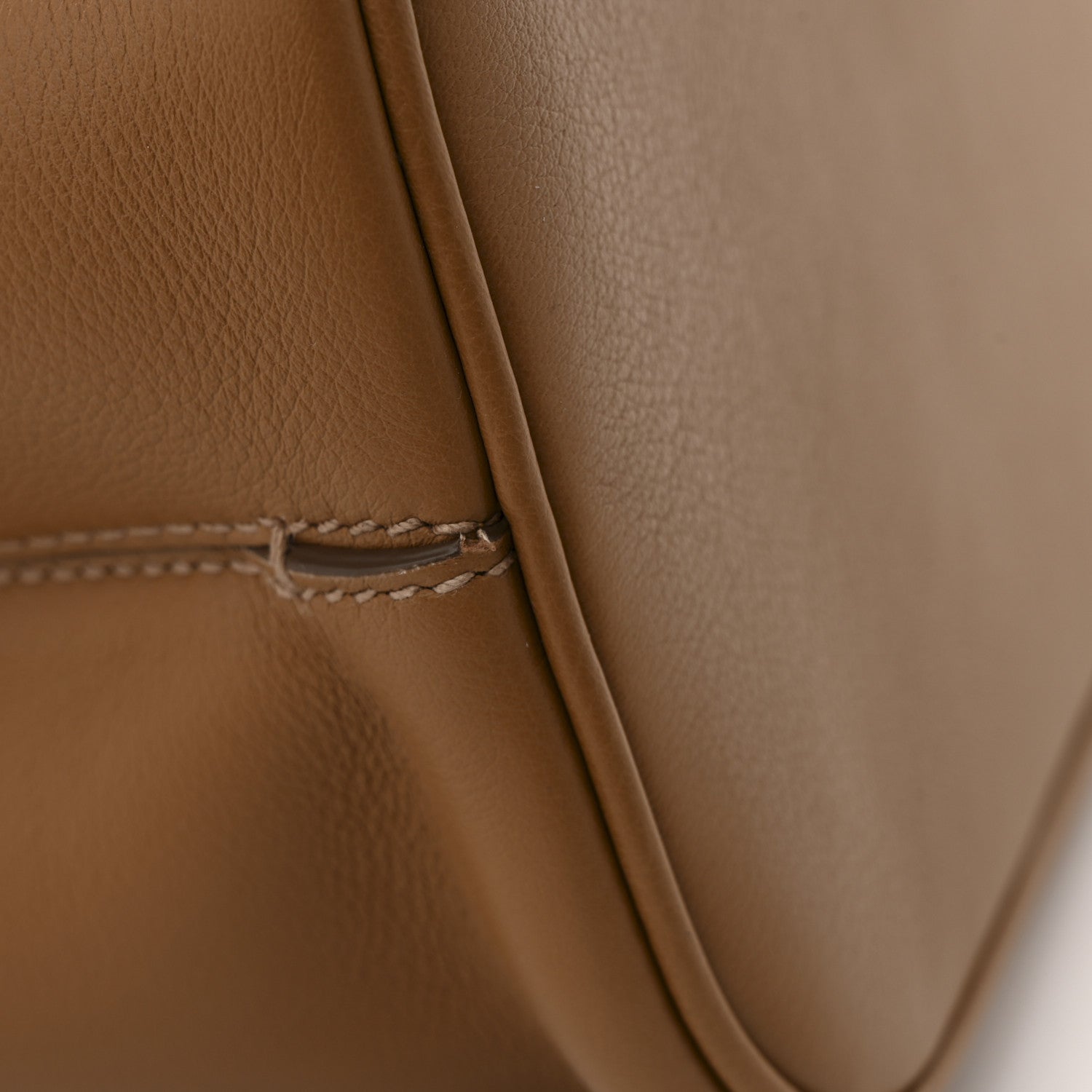 Prada Soft Grained Calfskin Vitello Daino Large Buckle Bag Caramello 12 of 13