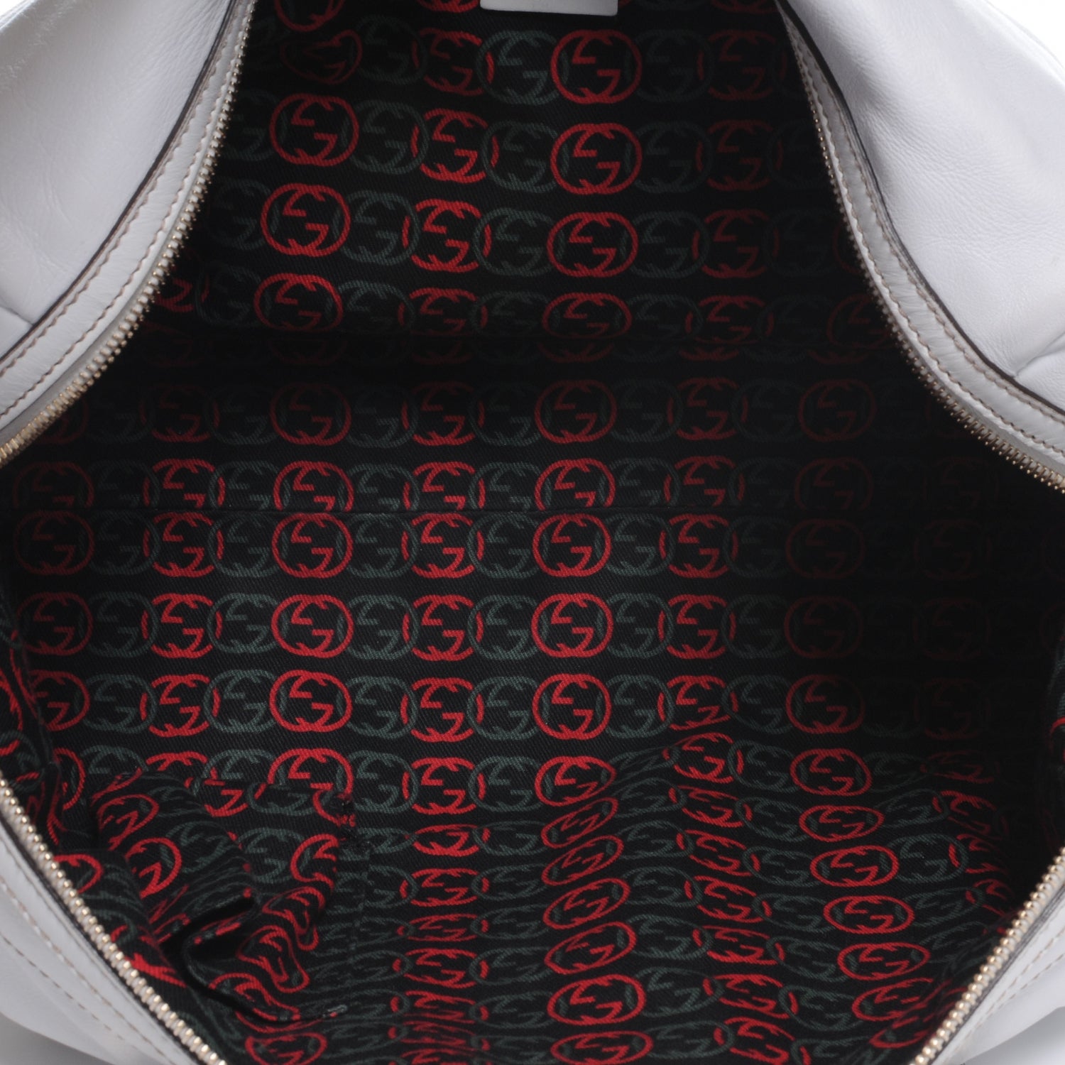 Gucci Leather Britt Large Boston White 5 of 7