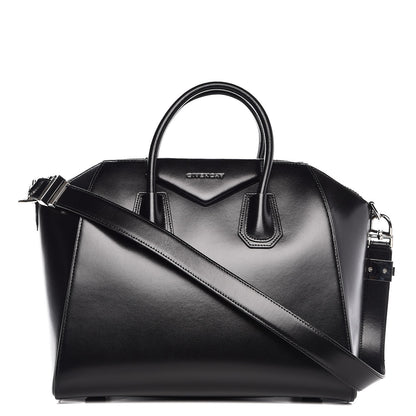 Givenchy Shiny Lord Calfskin Medium Antigona Black 1 of 8