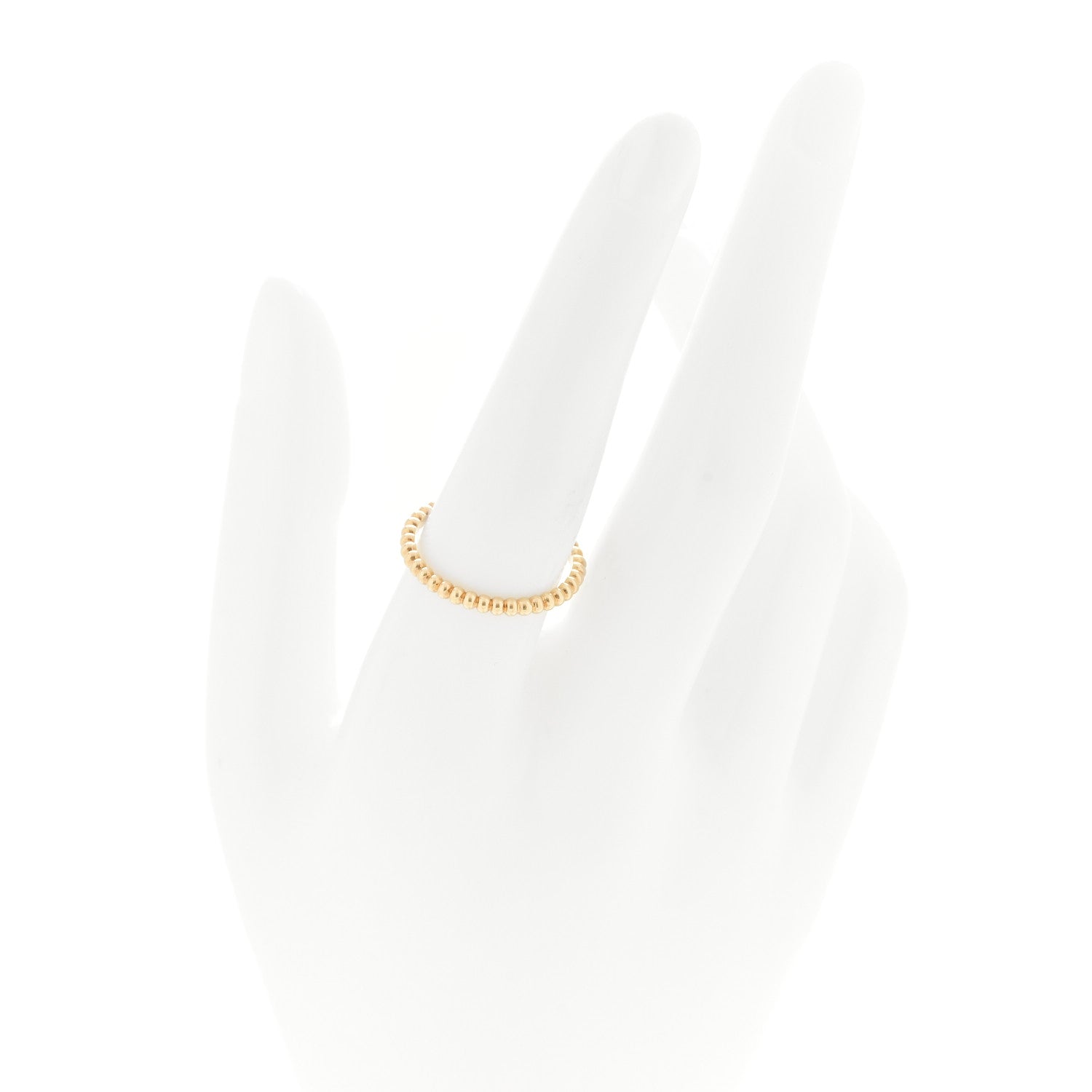 Van Cleef & Arpels 18K Yellow Gold Small Perlee Ring 57 8 2 of 4