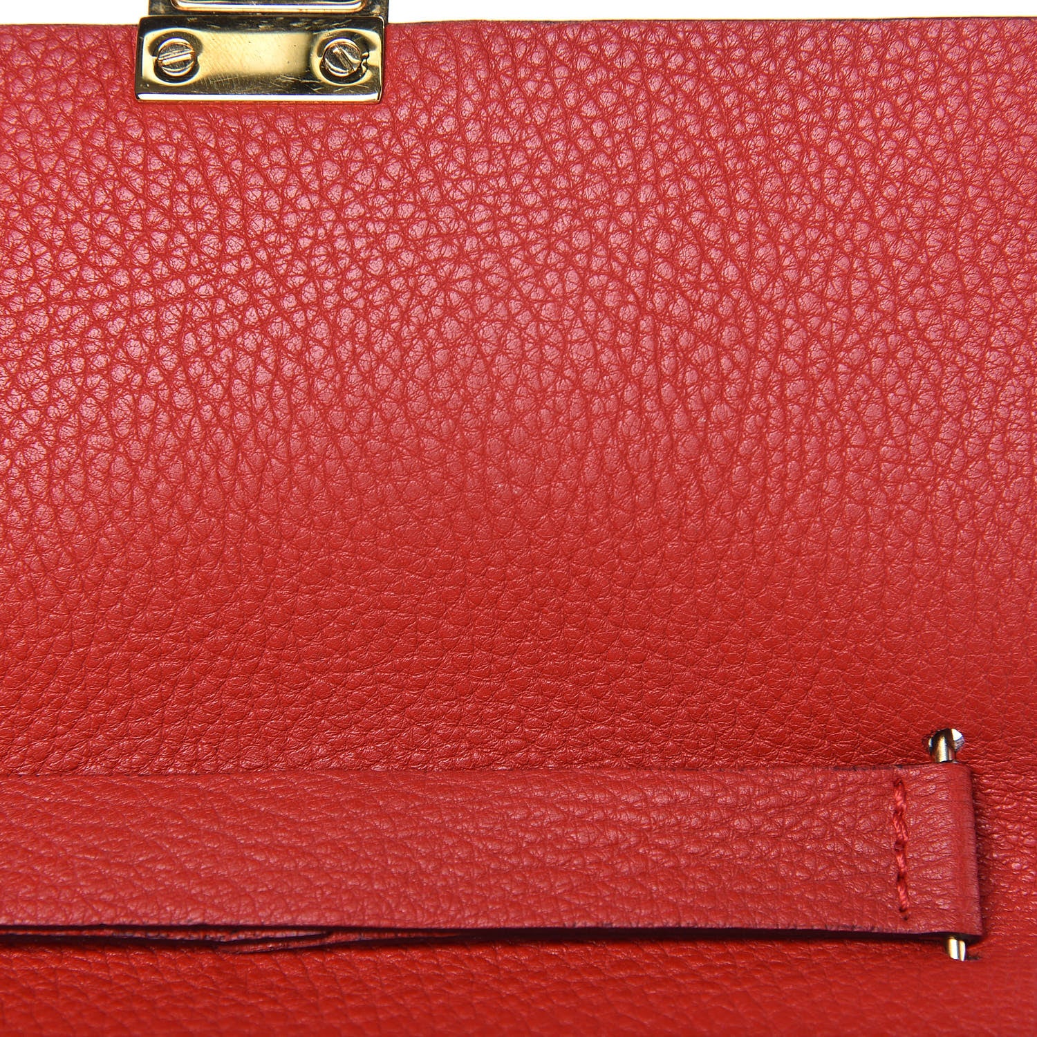 Chloe Grained Lambskin Drew Shoulder Bag Plaid Red 7 of 15