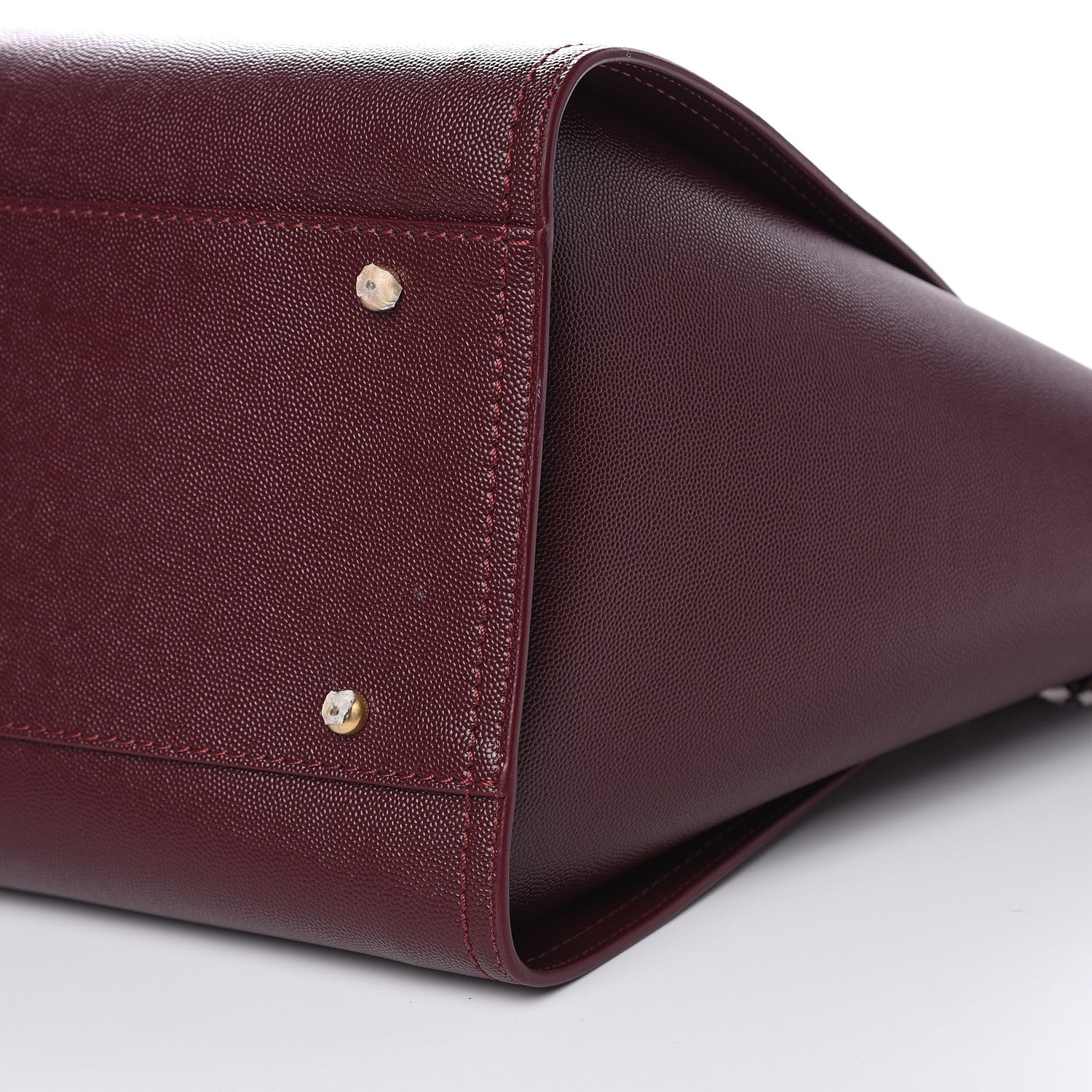 Chanel Caviar Medium Studded Deauville Tote Burgundy 9 of 9