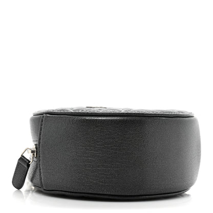 Chanel Goatskin Camellia Quilted Round Clutch With Chain Grey 4 of 9