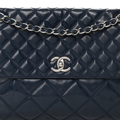 Chanel Vinyl Quilted In The Business Flap Bag Navy Blue 8 of 20