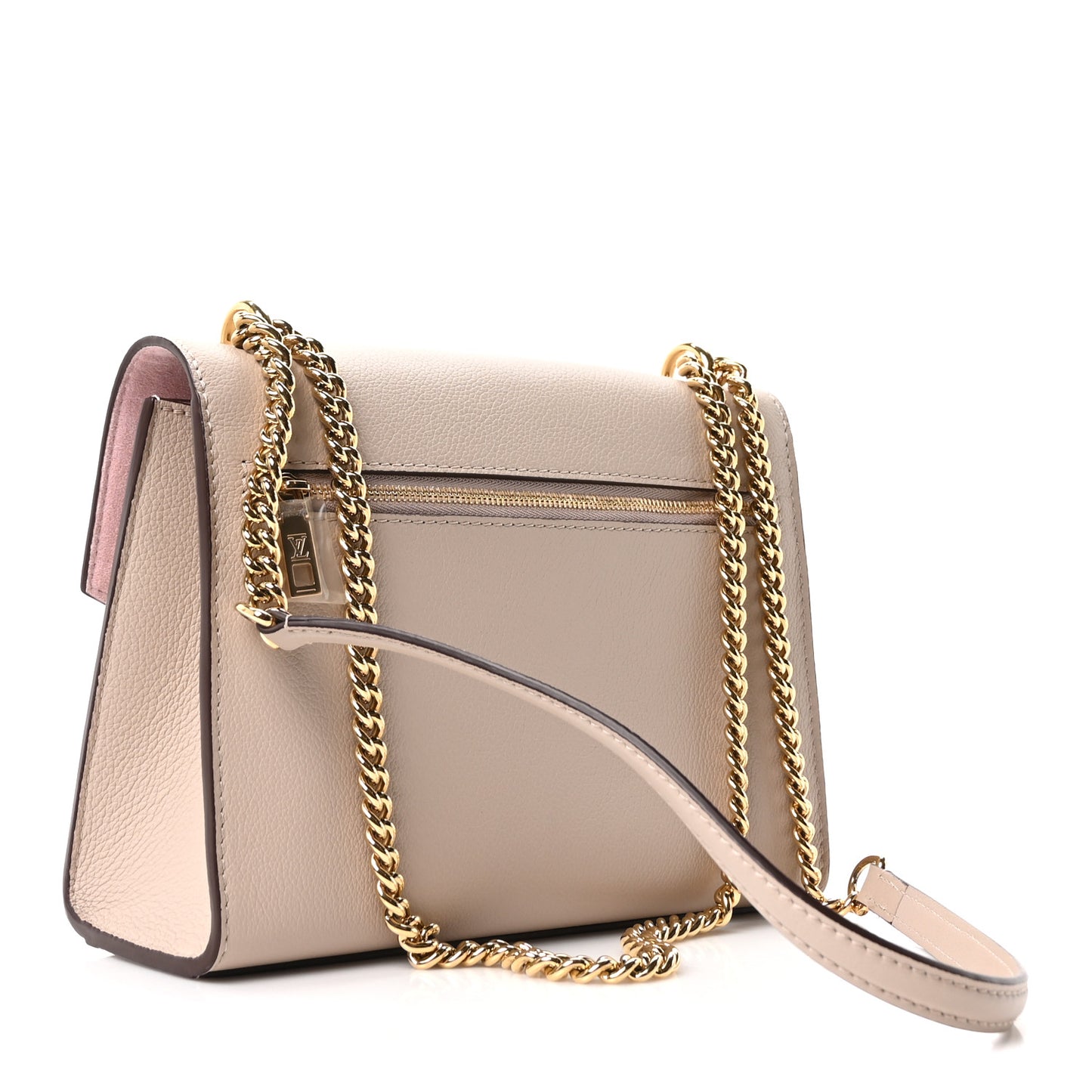 Soft Calfskin Mylockme Chain Bag BB Greige