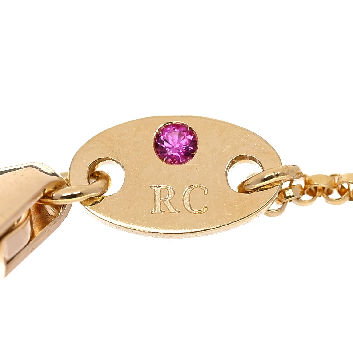 Roberto Coin 18K Yellow White Gold Diamond Princess Flower Charm Bracelet 3 of 4