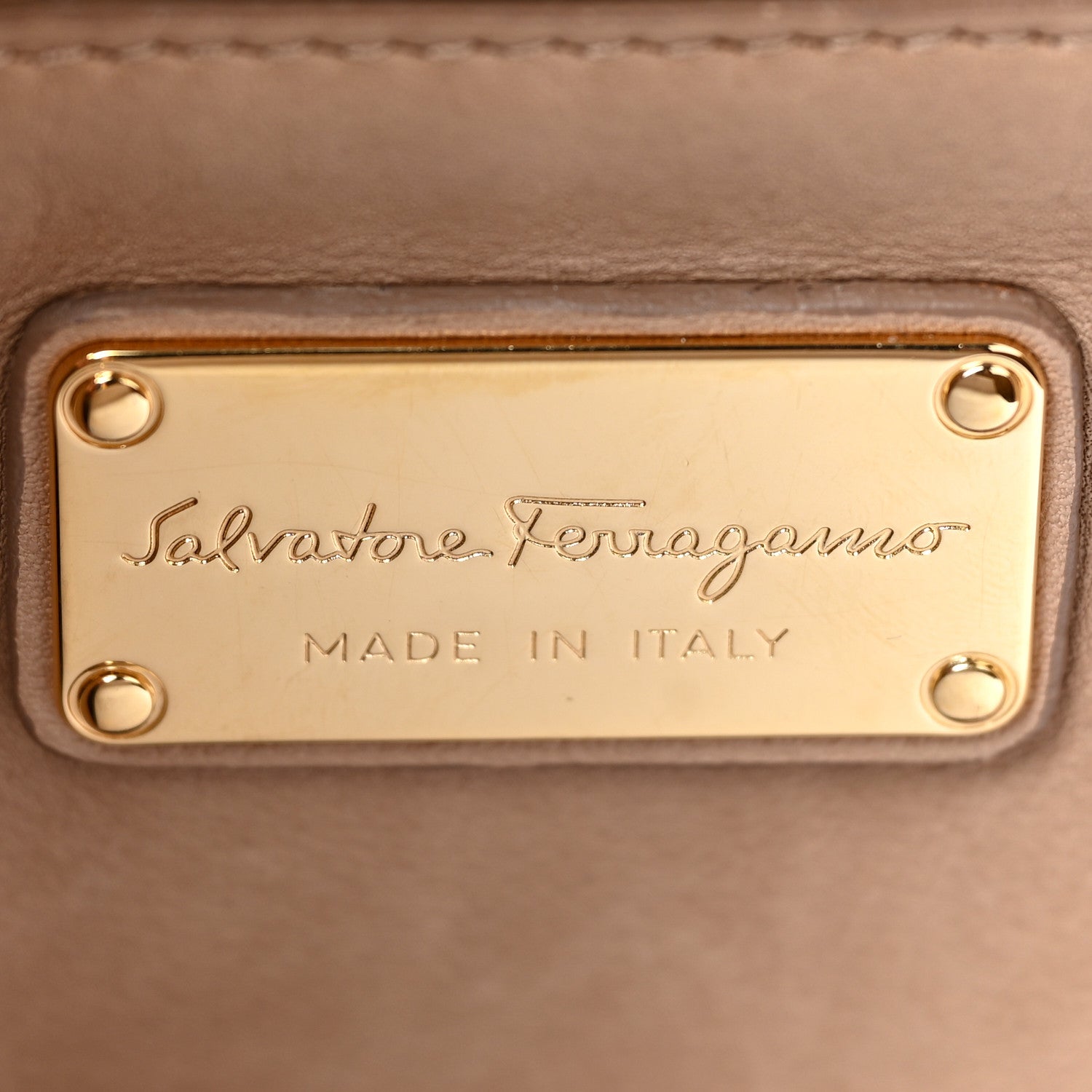 Salvatore Ferragamo Calfskin Suzanna Satchel Yuta 6 of 23