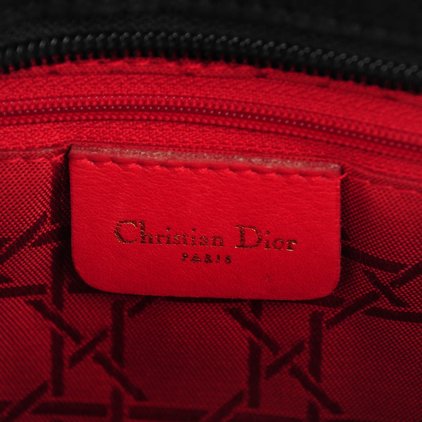 Nylon Cannage Large Lady Dior Black