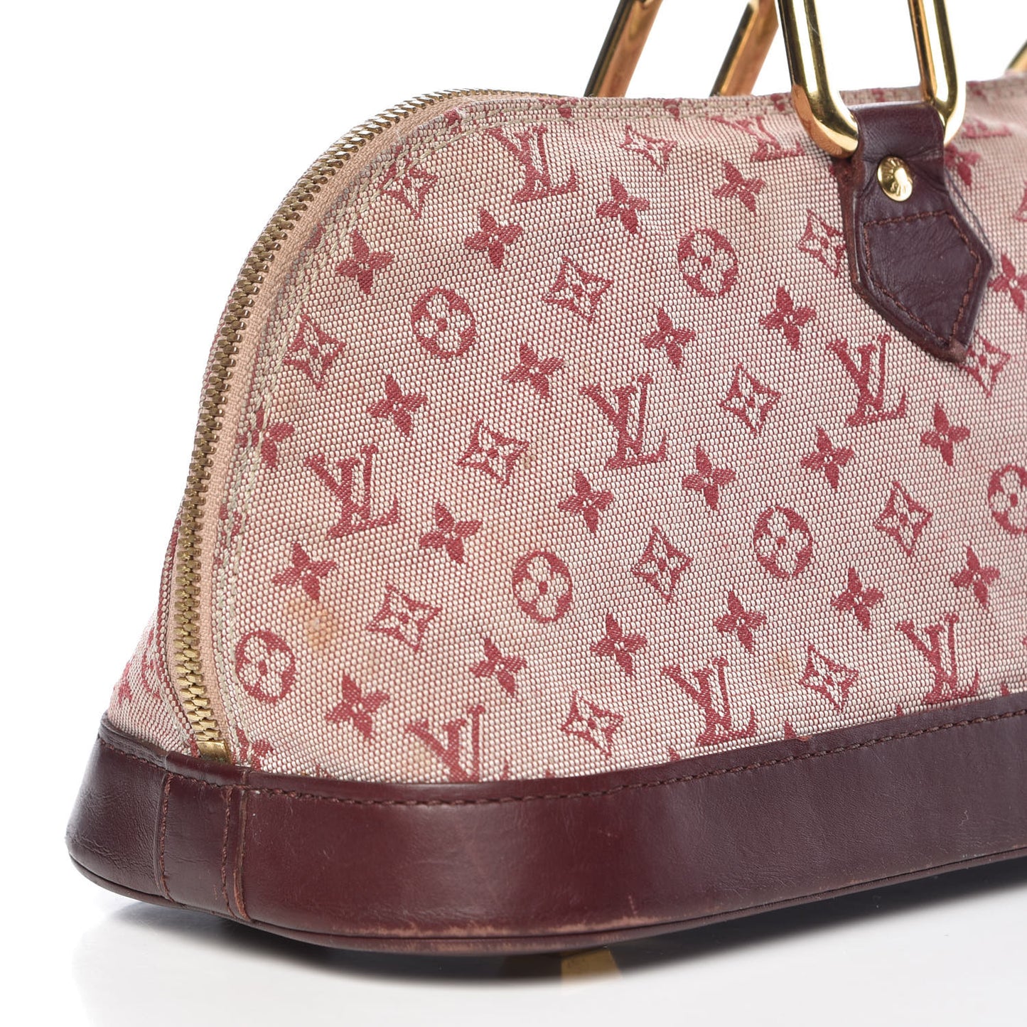 Mini Monogram Alma Long Cherry