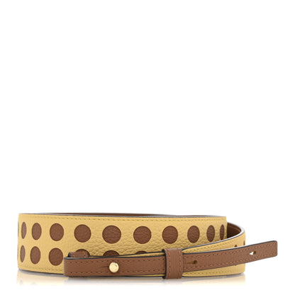 Delvaux Grained Calfskin Adjustable Strap Vegetal Ivory Yellow 1 of 5