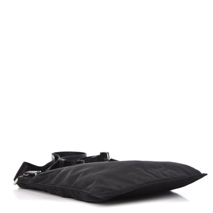 Prada Nylon Vela Flat Messenger Bag Black 4 of 9