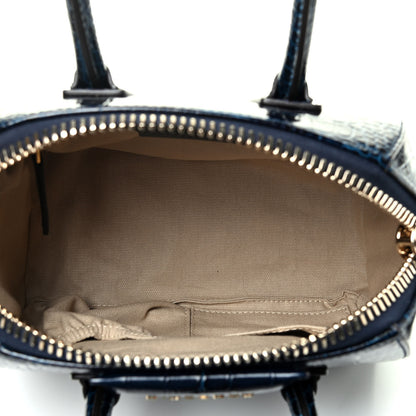 Givenchy Calfskin Crocodile Embossed Mini Antigona Navy 4 of 4