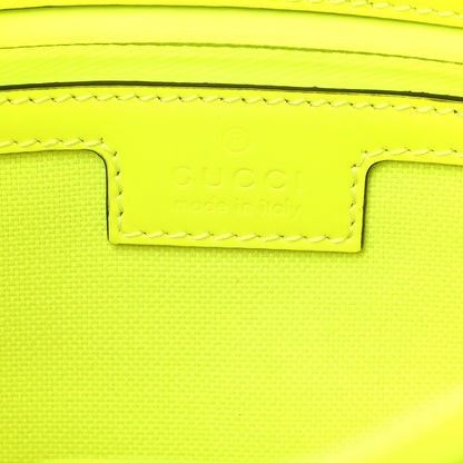 Gucci Rubber Effect Monogram GG Crossbody Bag Fluorescent Yellow 12 of 19