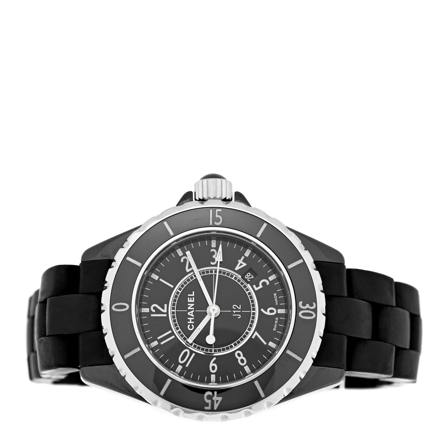 Chanel Stainless Steel Matte Ceramic 33mm J12 Quartz Watch Black 2 of 5