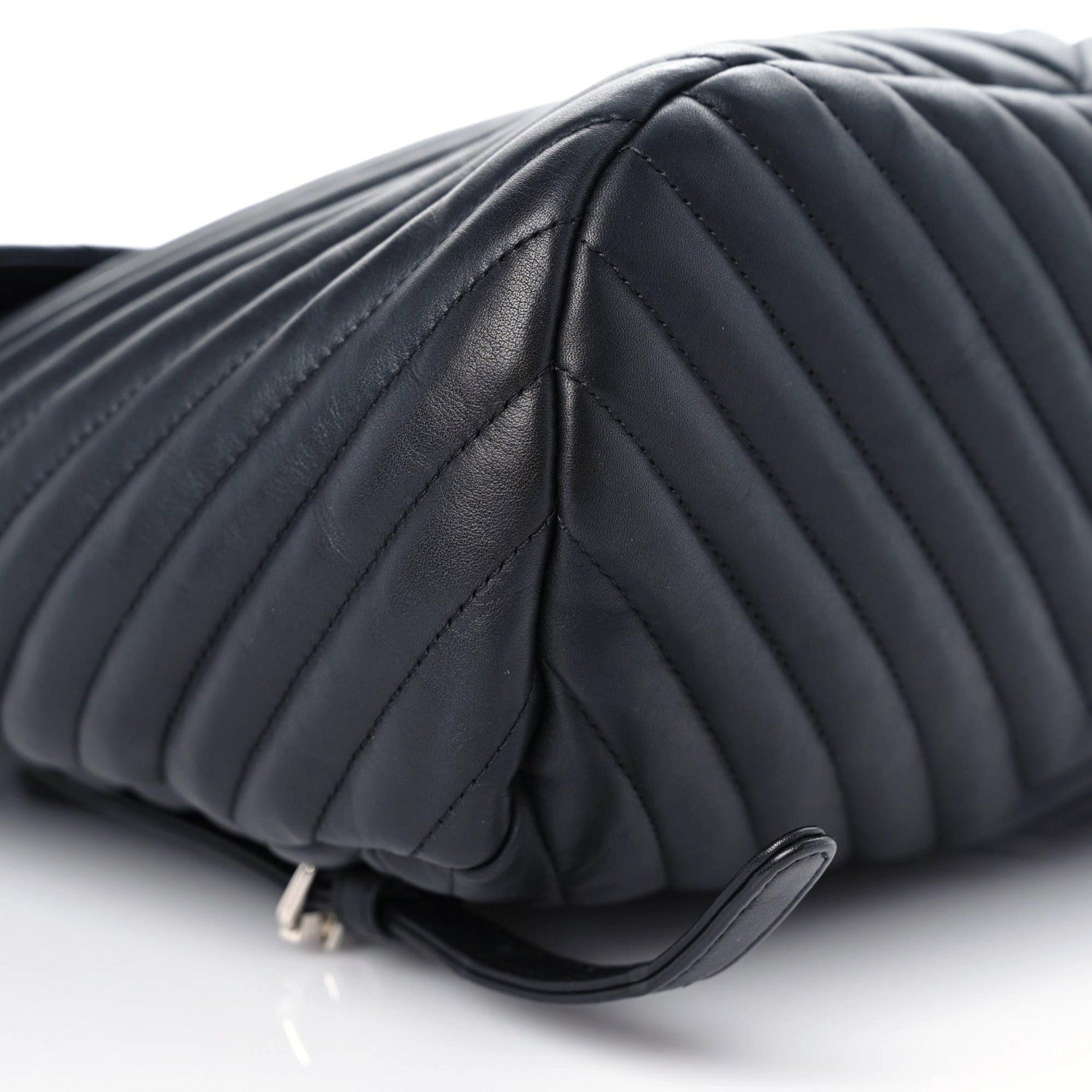 Chanel Calfskin Chevron Quilted Large Urban Spirit Backpack Black 5 of 9