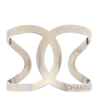 Chanel Metal CC Cuff Silver 1 of 5