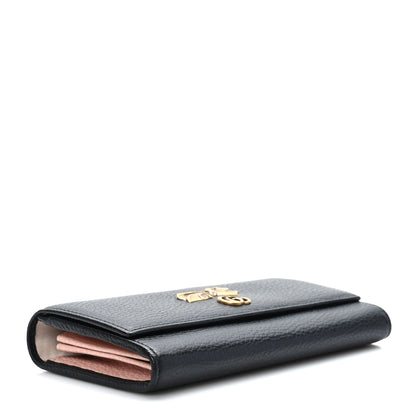 Gucci Calfskin Garden Continental Wallet Black 4 of 9