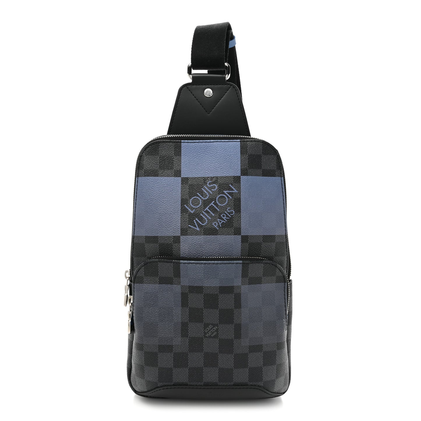 Damier Graphite Giant Avenue Sling Backpack Blue