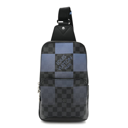 Louis Vuitton Damier Graphite Giant Avenue Sling Backpack Blue 1 of 9