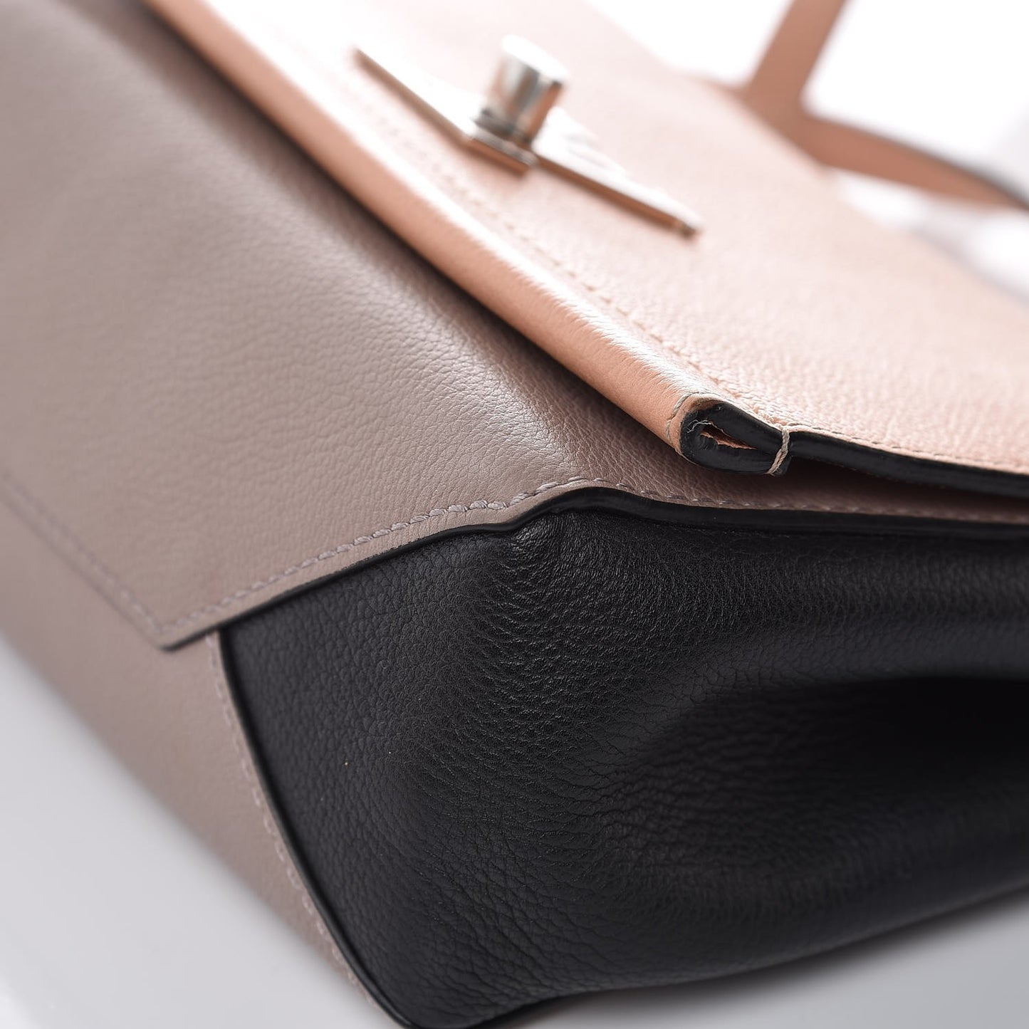 Calfskin Lockme II Chain Bag BB Venus Pink Black Magnolia