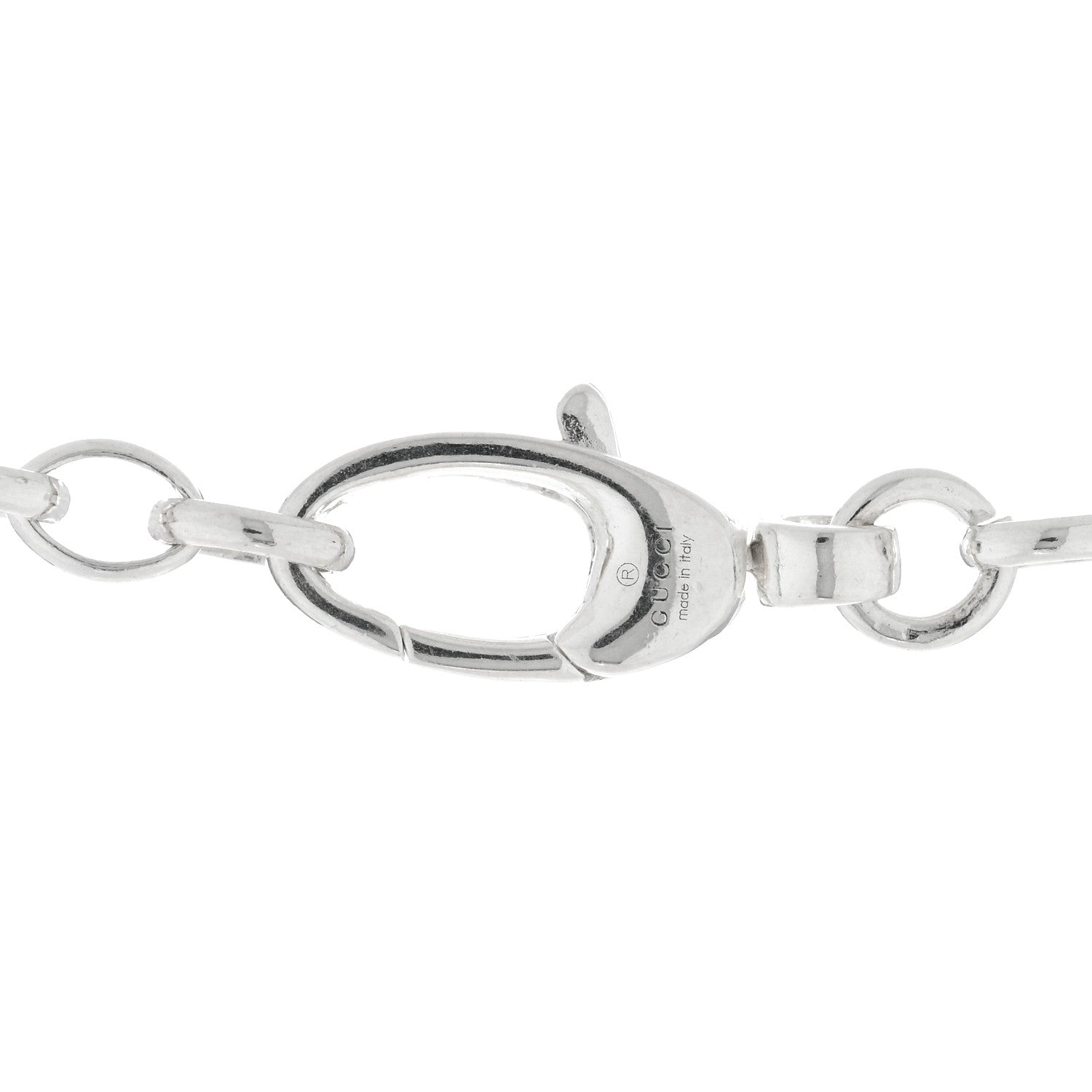 Gucci Sterling Silver Interlocking G Pendant Necklace 4 of 5