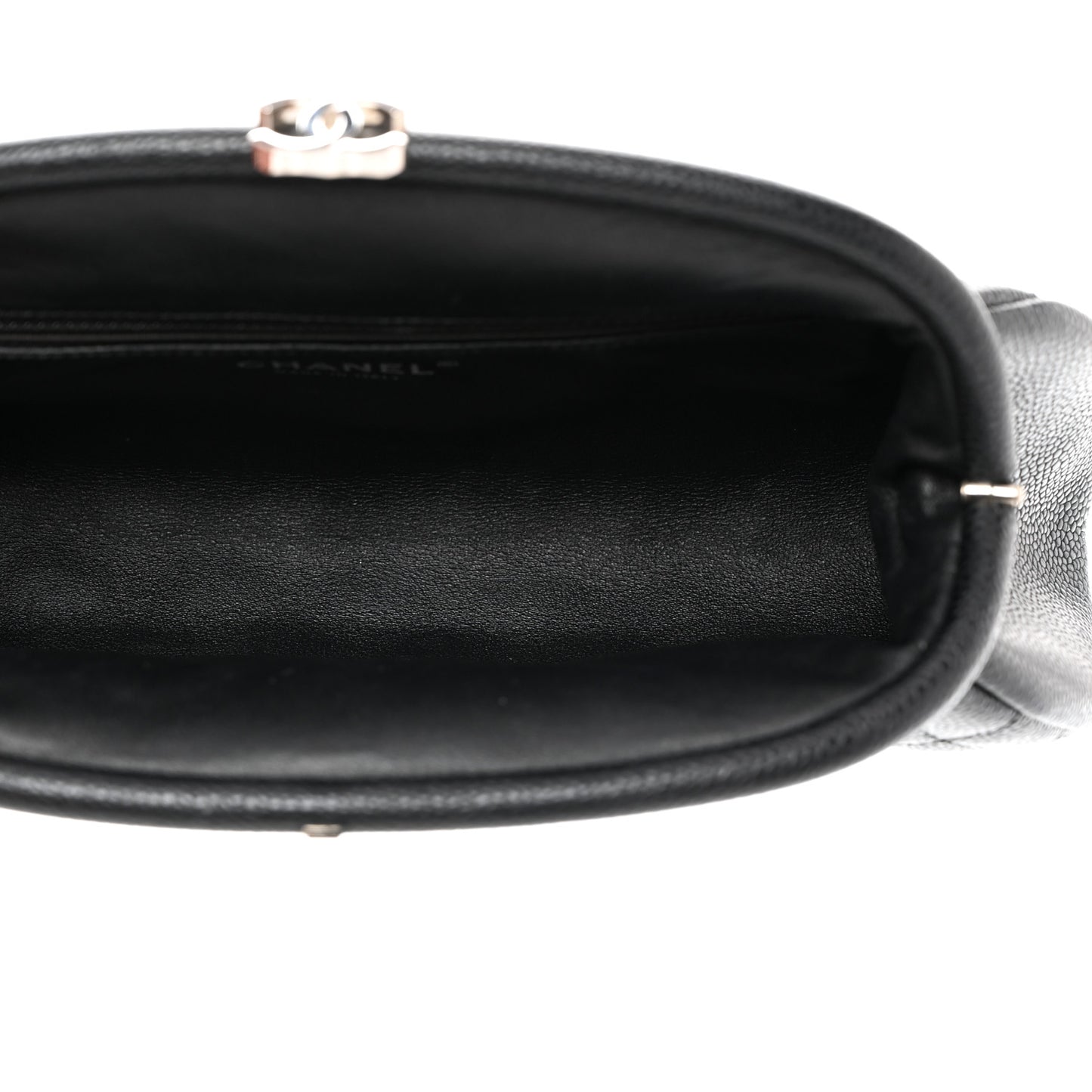 Caviar Quilted Timeless Clutch Black