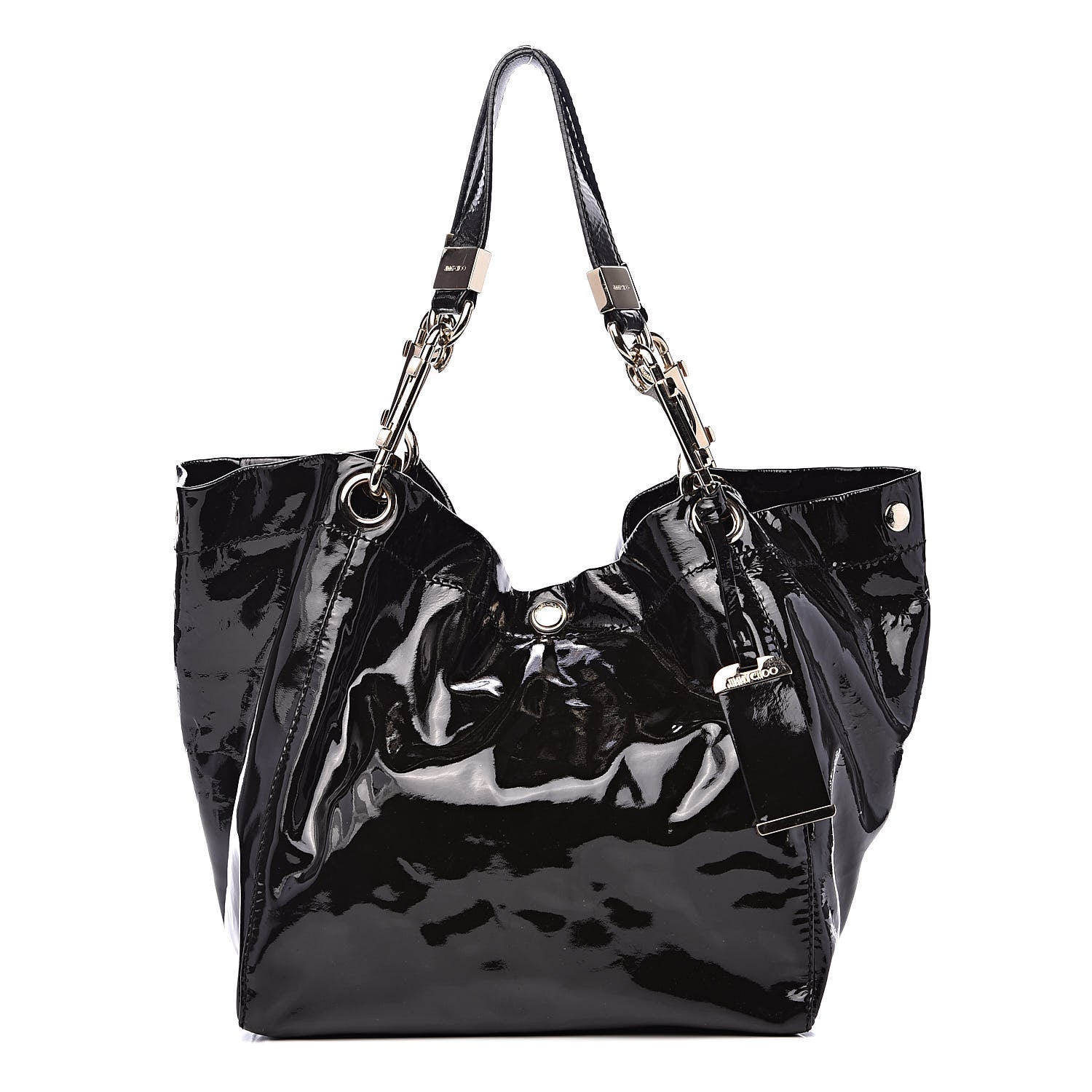 Jimmy Choo Patent Lola Oversized Tote Black 1 of 11