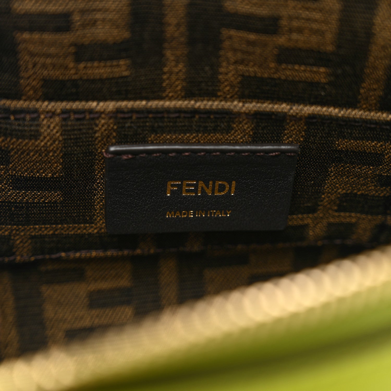 Fendi Vitello King Plexiglass Logo Embossed Mini By The Way Top Handle Boston Bag Wasabi 6 of 9