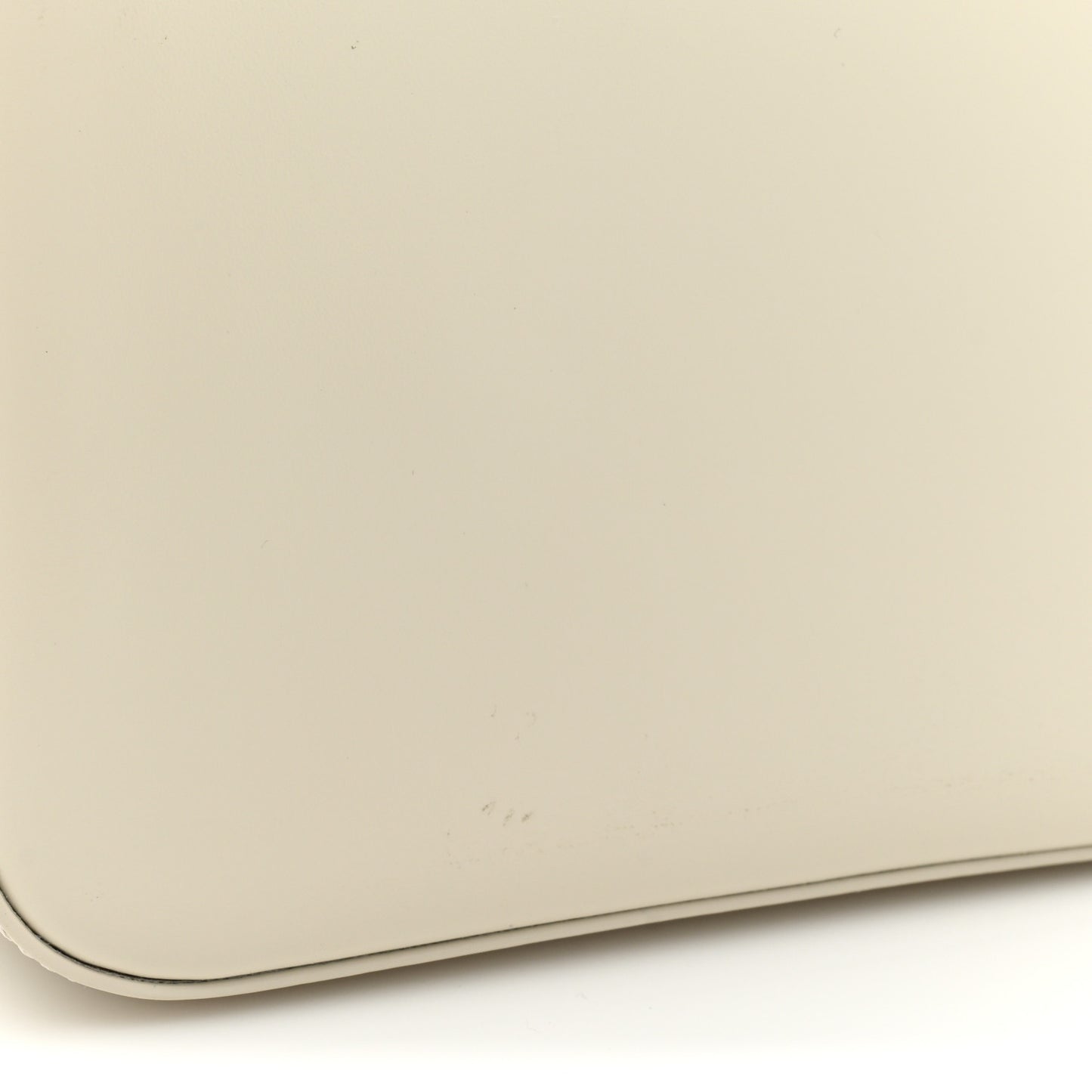 Shiny Calfskin Triomphe Shoulder Bag White