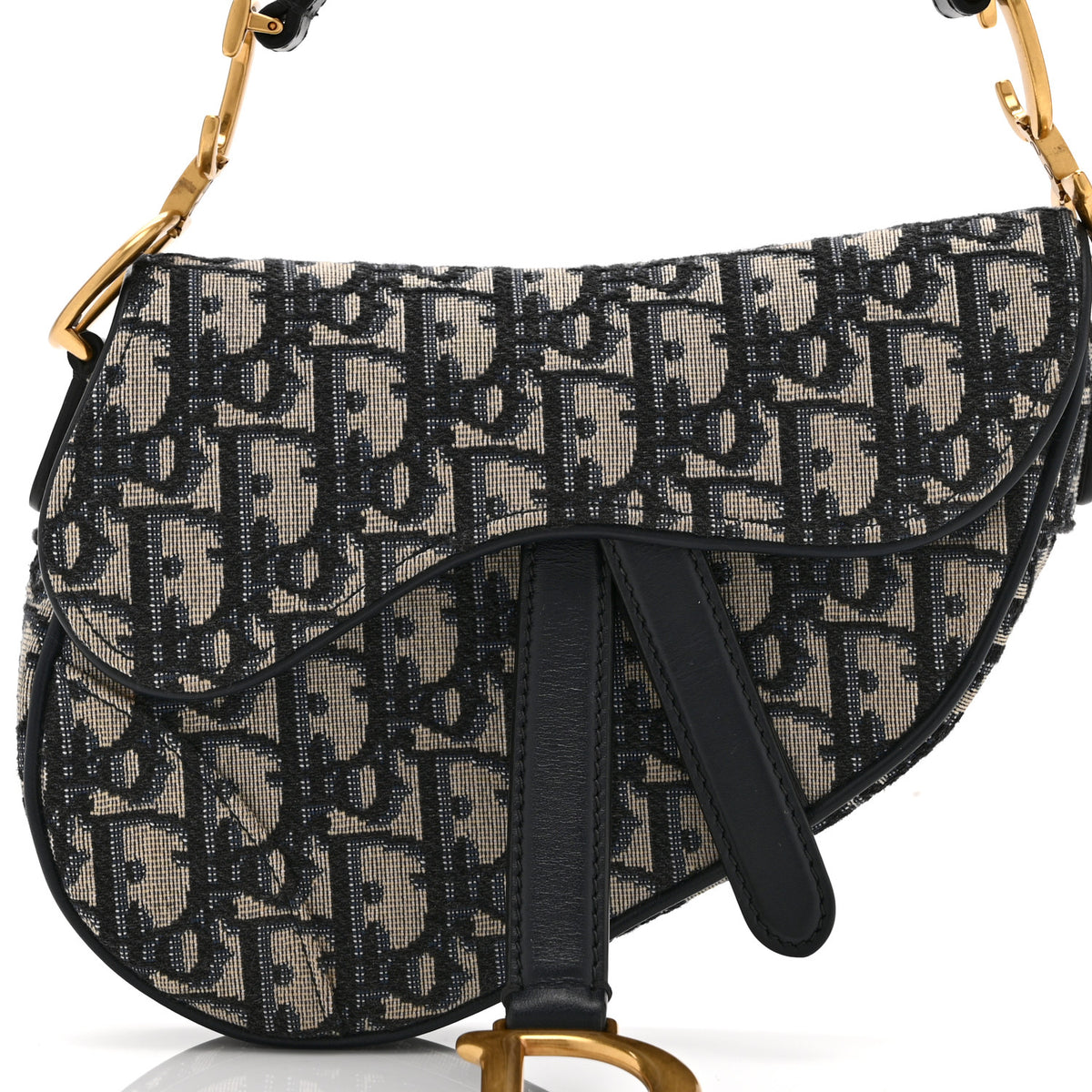 Oblique Mini Saddle Bag Blue