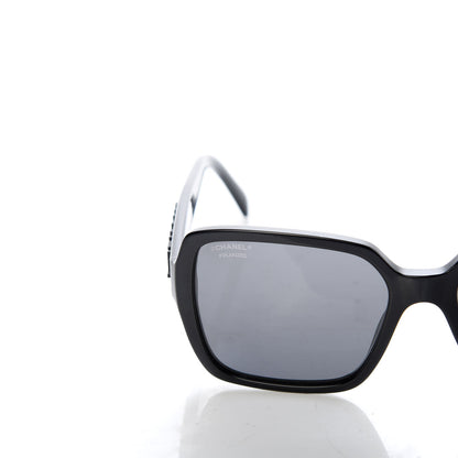 Chanel Acetate Polarized Square Sunglasses 5408 Black 7 of 8