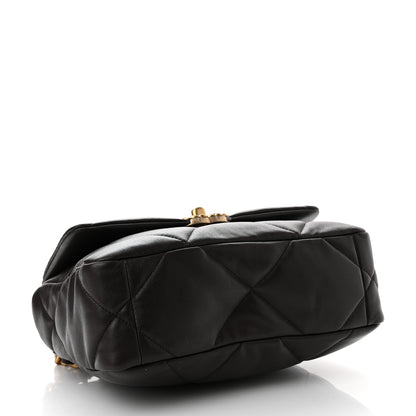Chanel Lambskin Quilted Medium Chanel 19 Flap Dark Brown 4 of 11