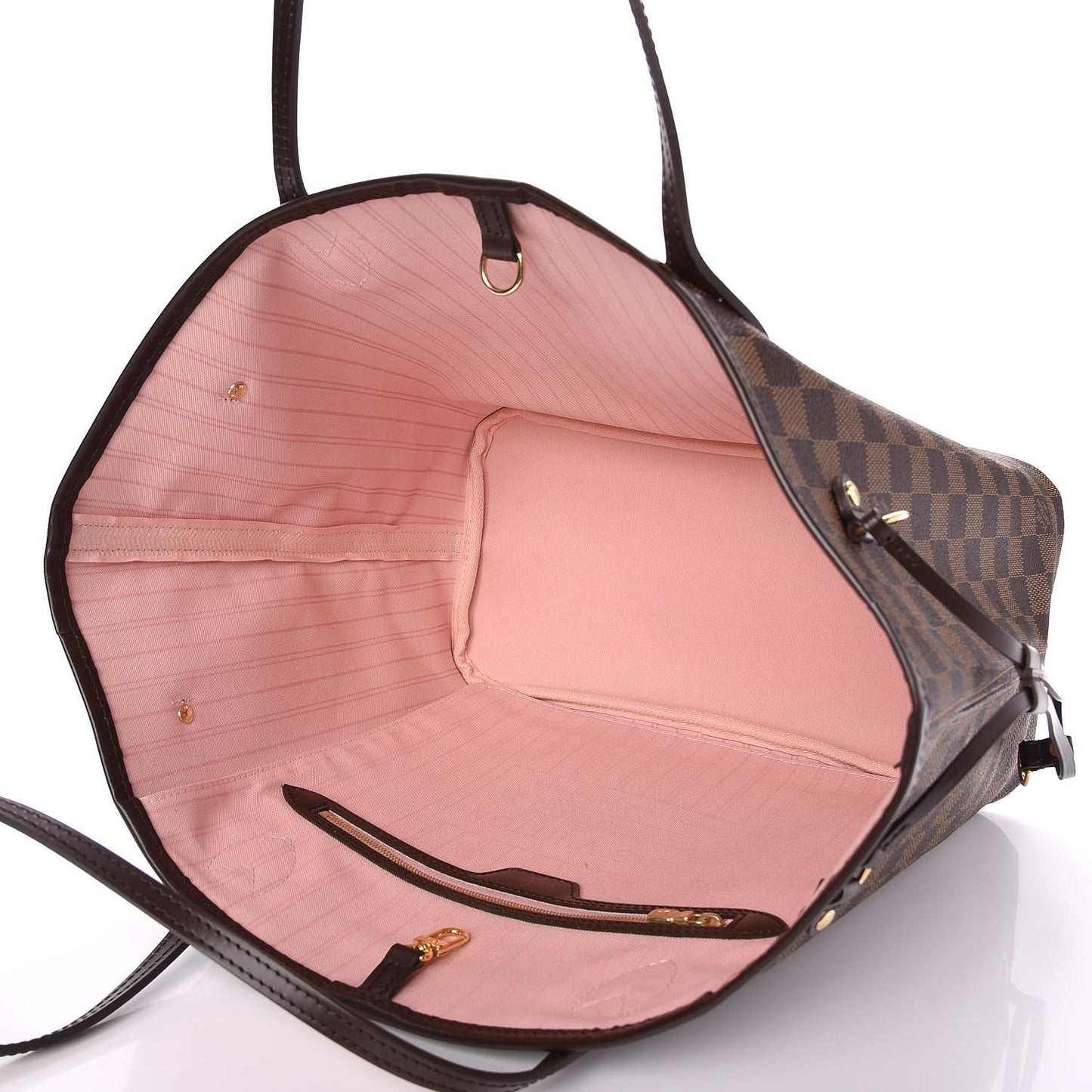 Damier Ebene Neo Neverfull MM Rose Ballerine
