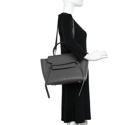 Celine Grained Calfskin Mini Belt Bag Grey 2 of 10
