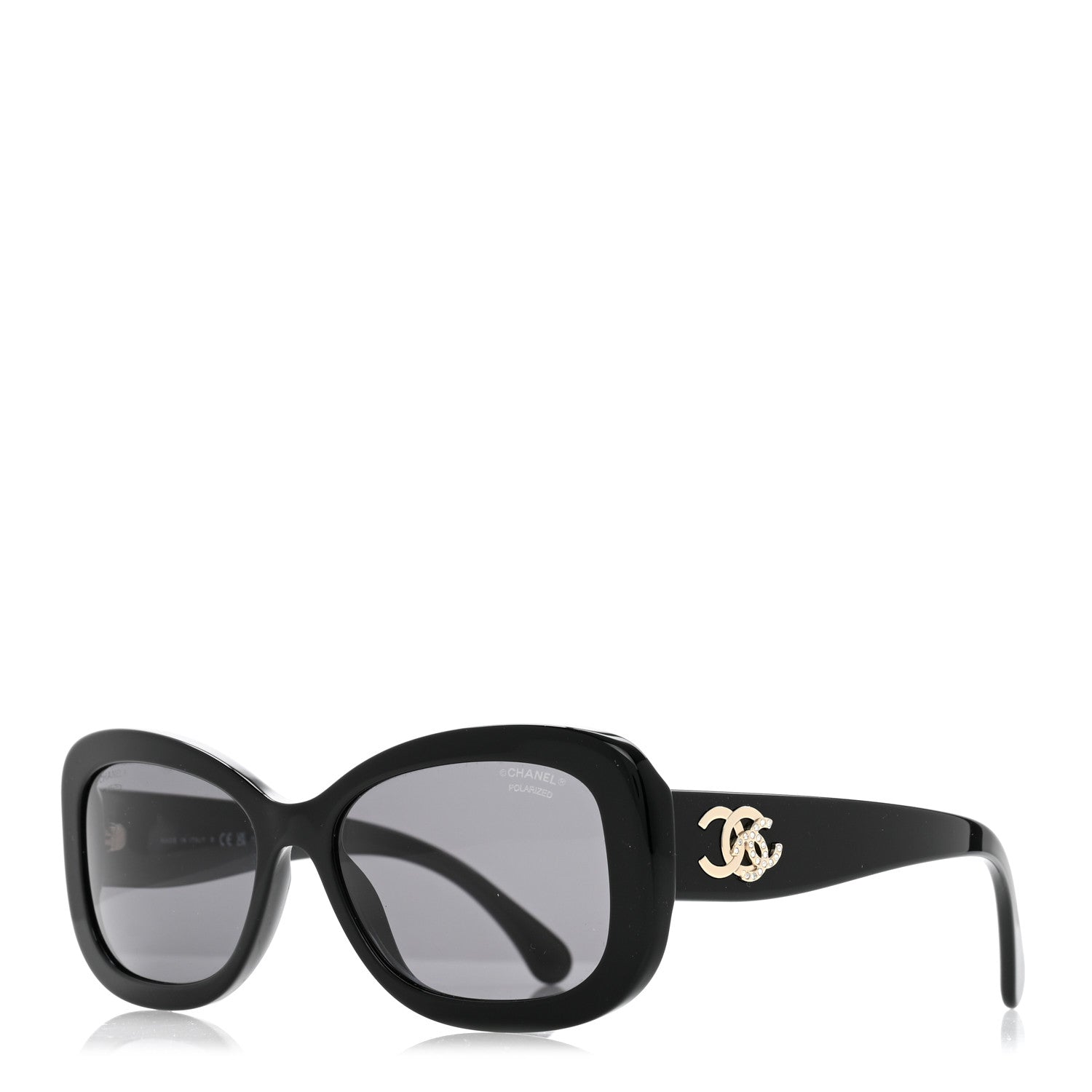 Chanel Acetate Oval CC Sunglasses 5468-B Black 1 of 10
