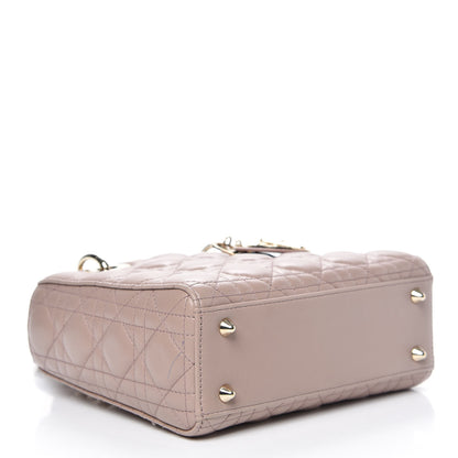 Christian Dior Lambskin Cannage Small Lucky Badges My Lady Dior Taupe 4 of 11