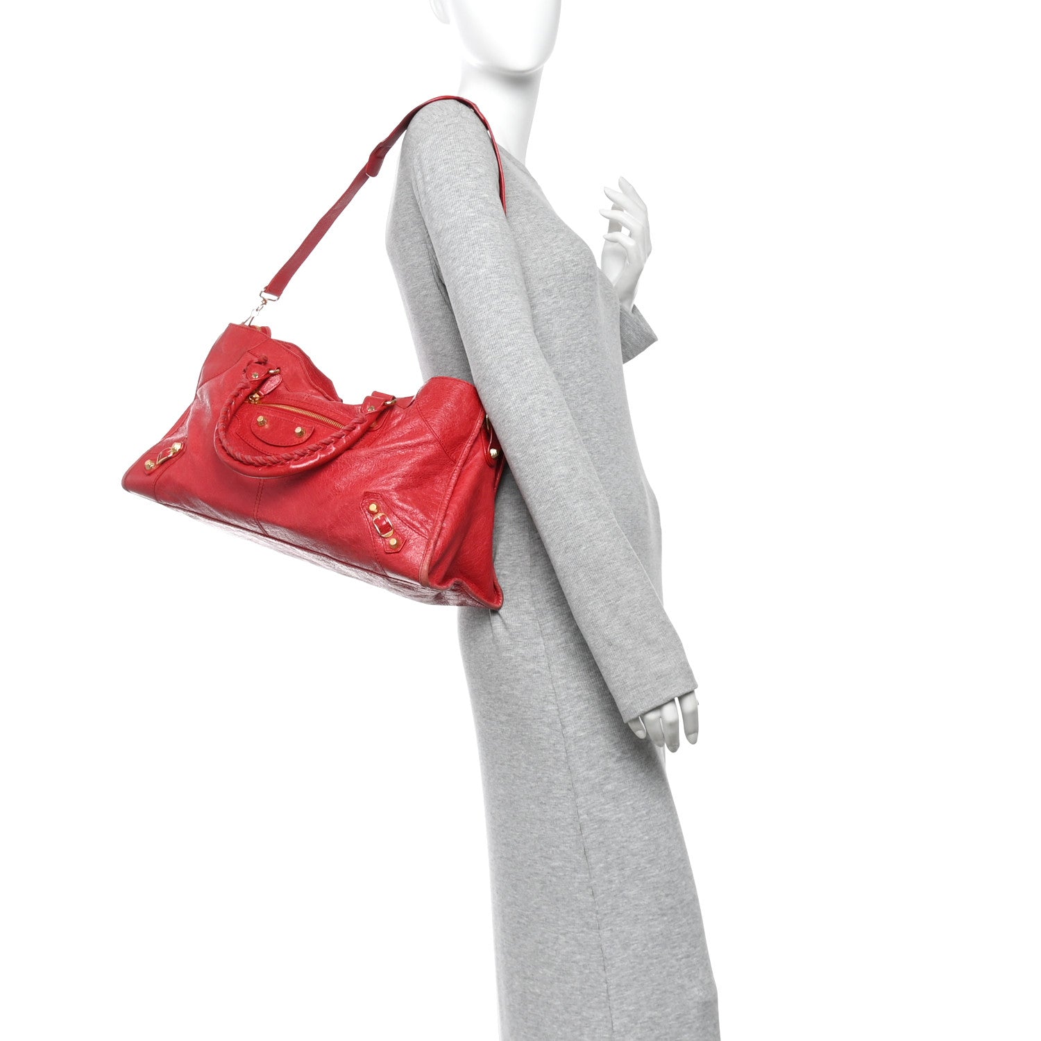Balenciaga Agneau Giant 12 Gold Hardware Part Time Rouge Cardinal 2 of 11